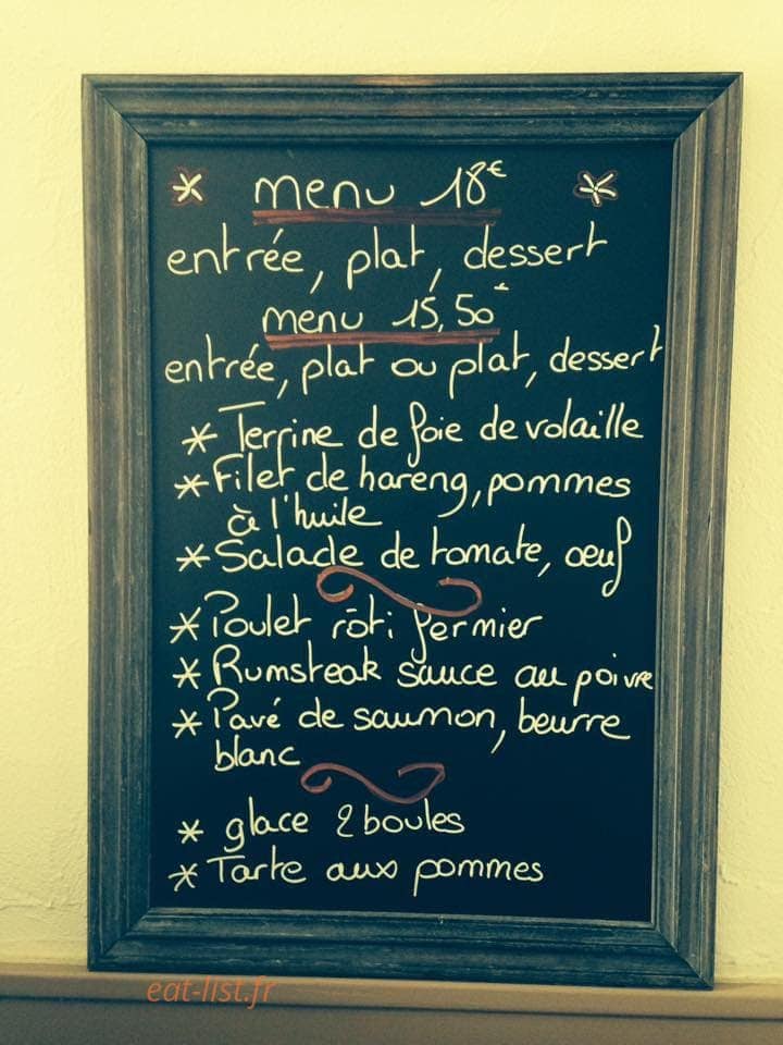 Chez Patou — carte page 1
