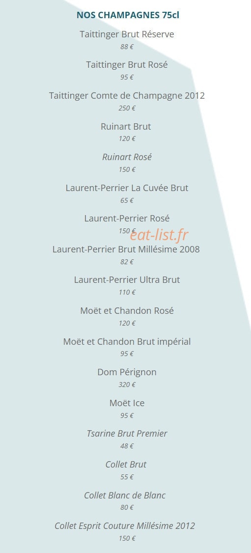 L'Etage Deauville — carte page 10