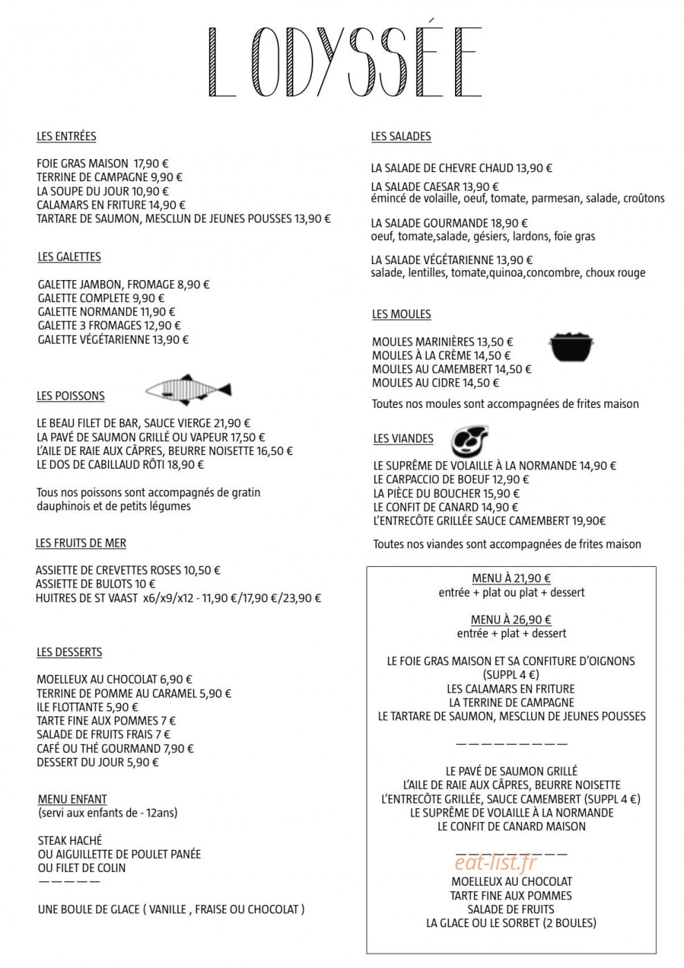 L'odyssée — carte page 1