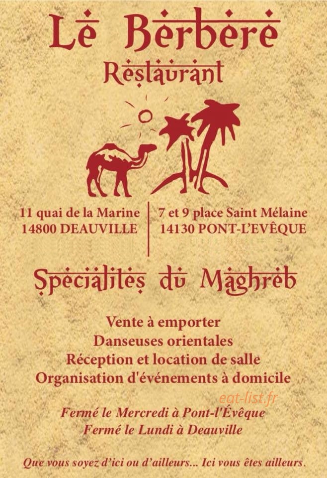 Le Berbere — carte page 1