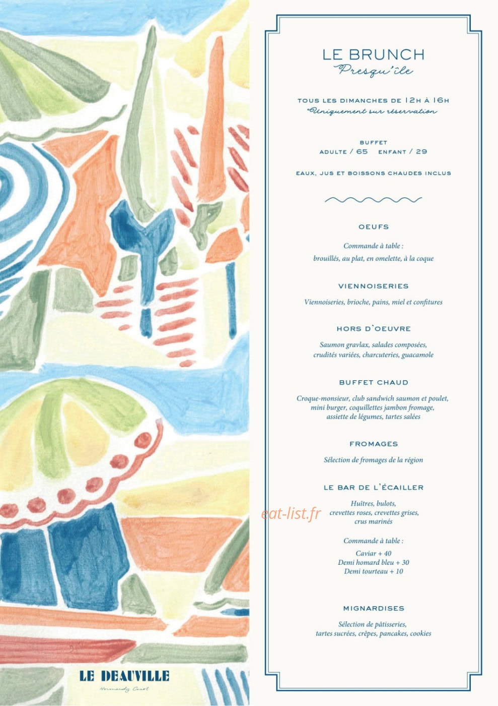 Le Deauville — carte page 5