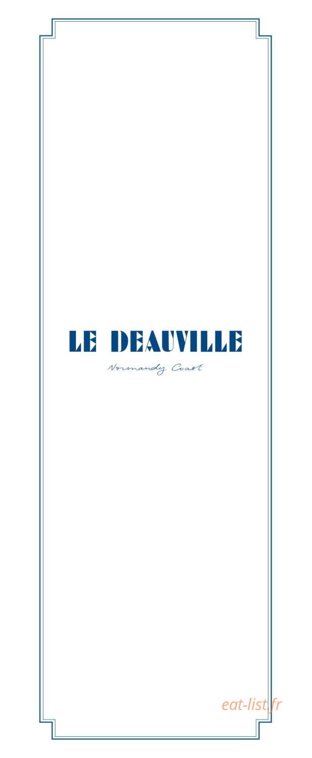Le Deauville — carte page 1
