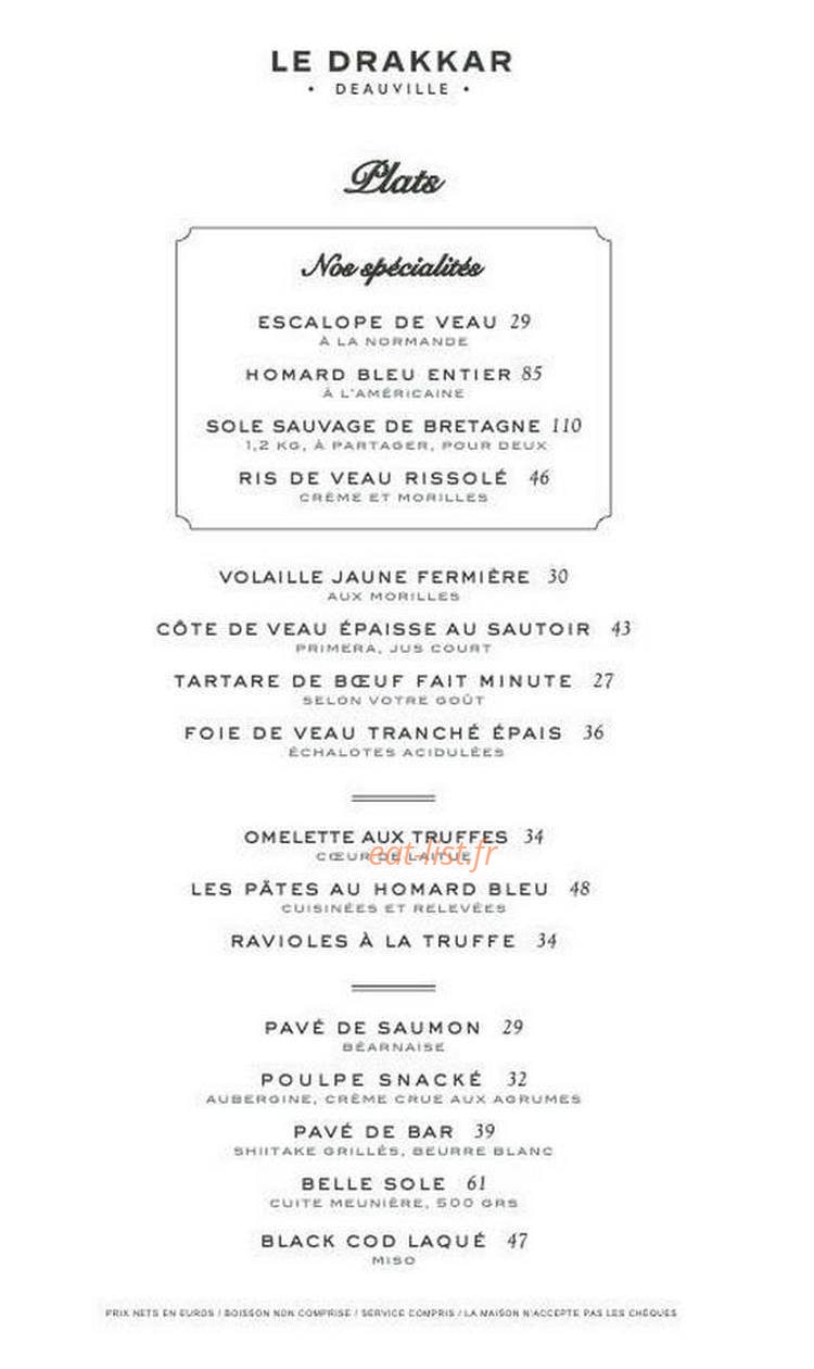 Le Drakkar Deauville — carte page 3