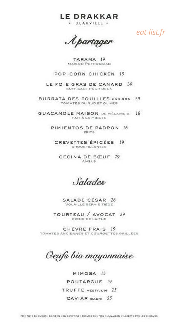 Le Drakkar Deauville — carte page 5