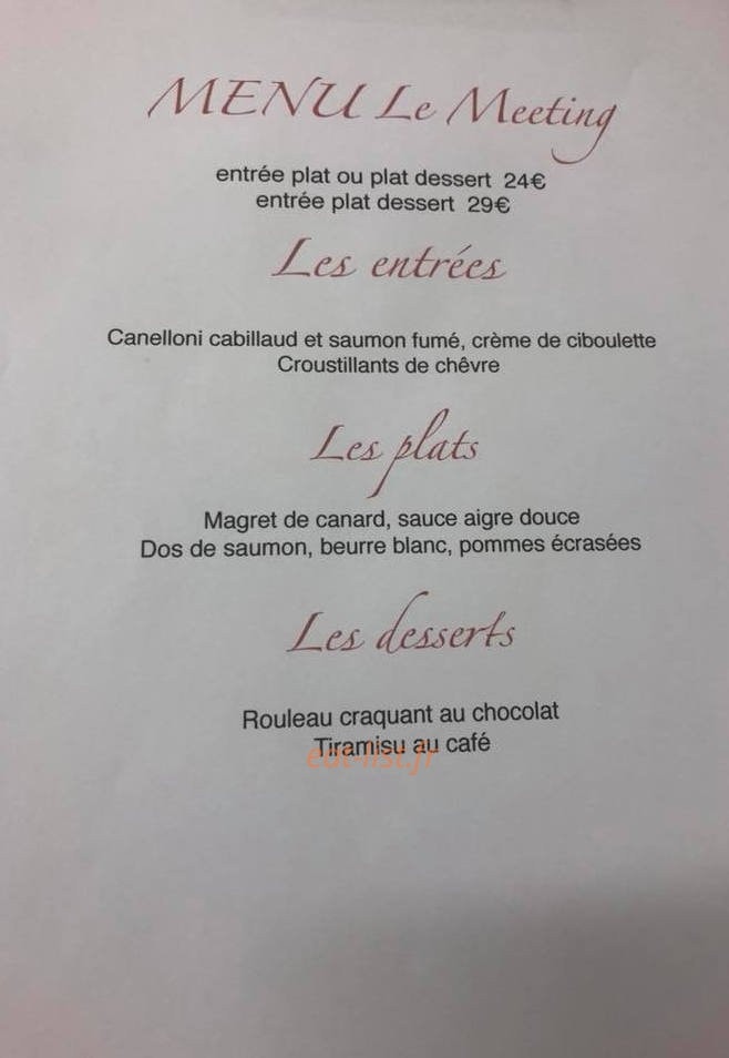 Le Meeting — carte page 2