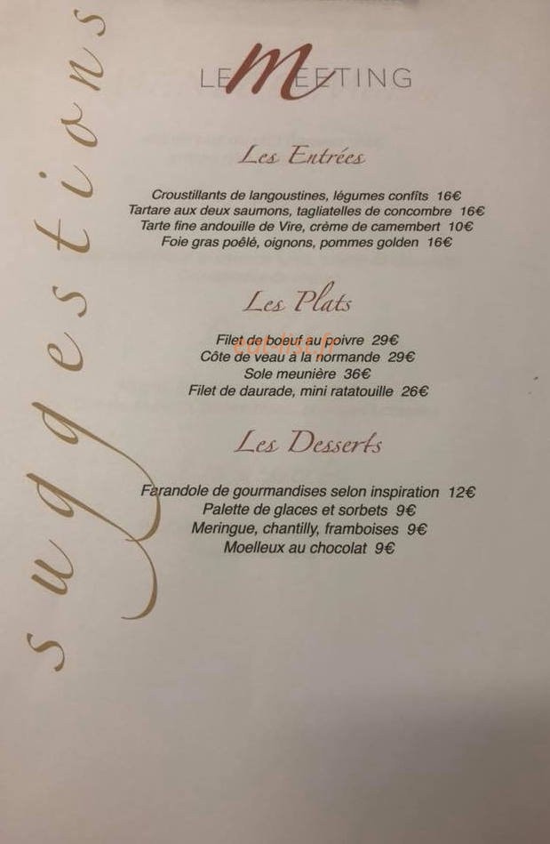 Le Meeting — carte page 1