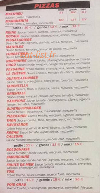 Pizza Campione — carte page 2