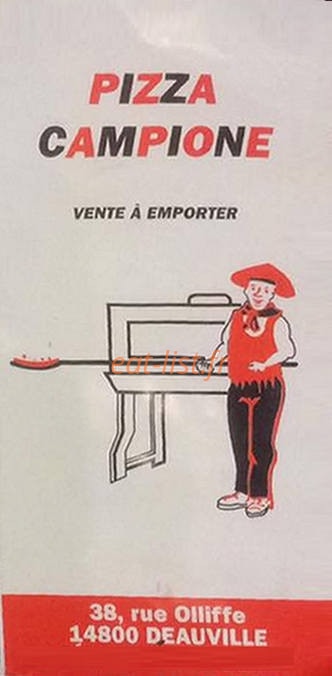 Pizza Campione — carte page 1