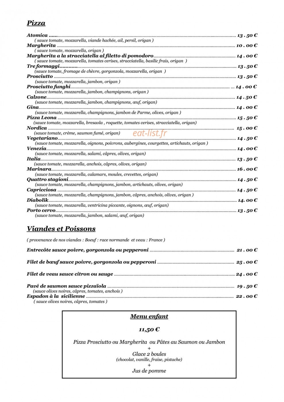 Villa Leona — carte page 2
