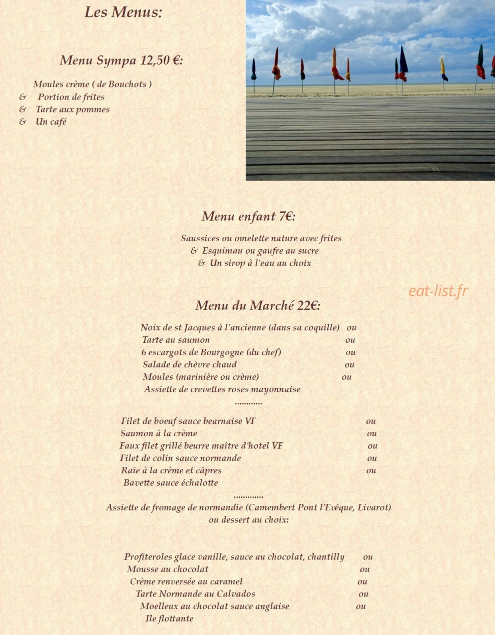 Week-End — carte page 1