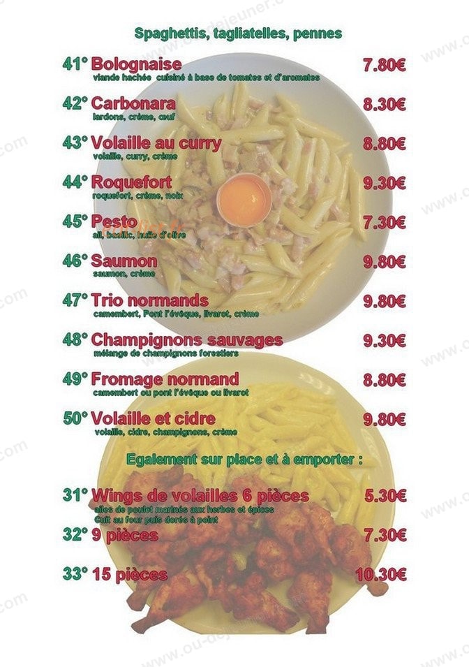 Pizza Web — carte page 3