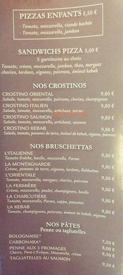 La Pastatouq — carte page 4