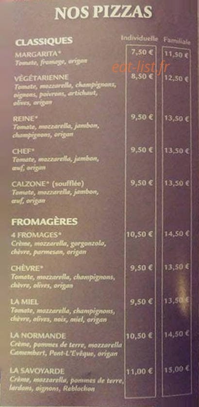 La Pastatouq — carte page 1