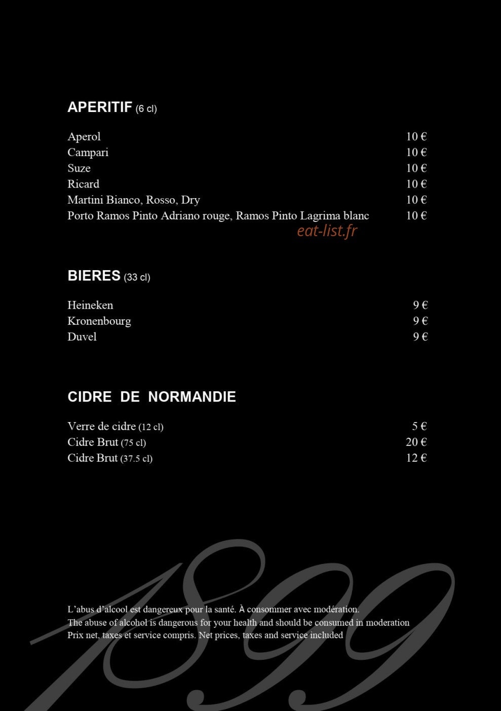 Le 1899 — carte page 9