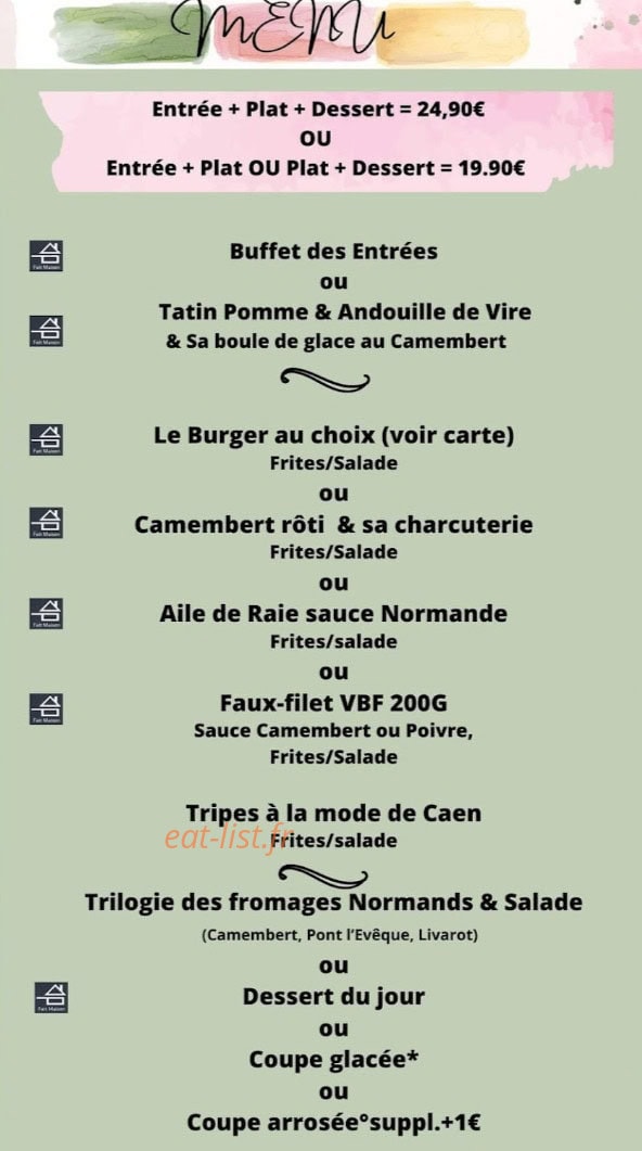 Le Bistrot d'Angèle — carte page 3
