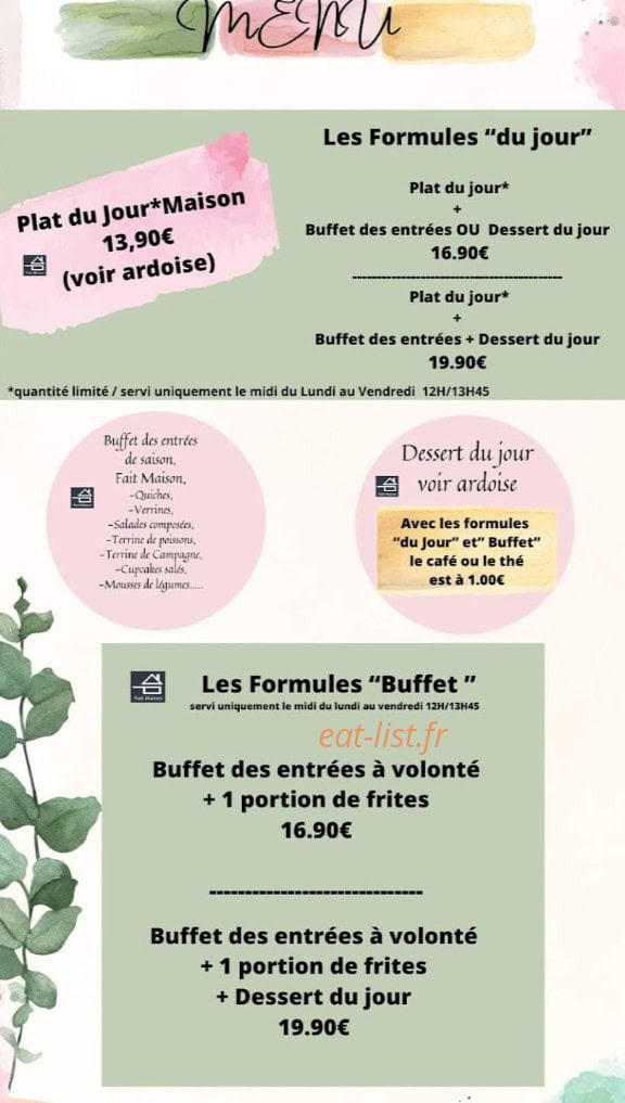 Le Bistrot d'Angèle — carte page 5