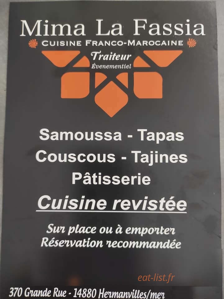Carte et menu Mima la Fassia Hermanville-sur-Mer