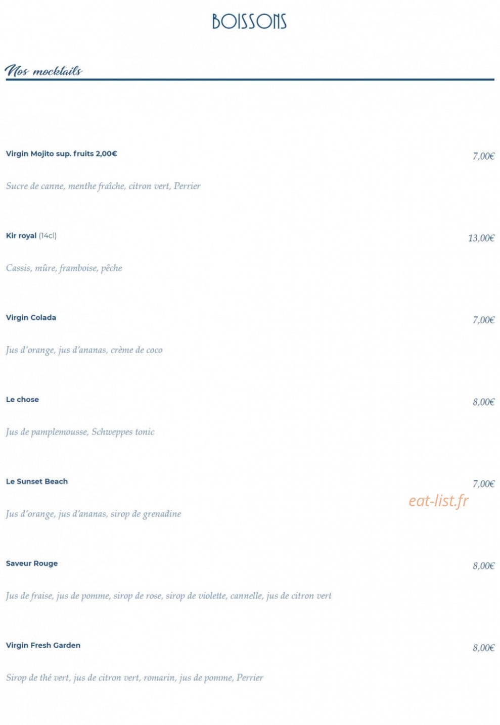 Sunset Beach — carte page 6