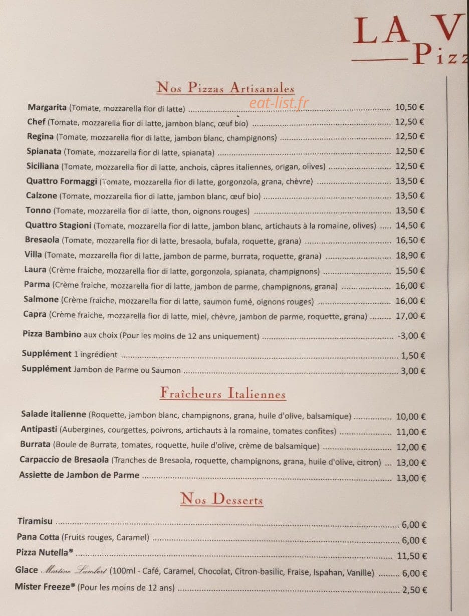La villa — carte page 1