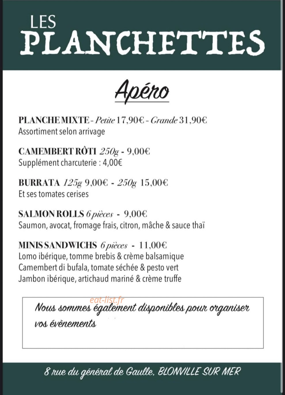 Les Planchettes — carte page 1