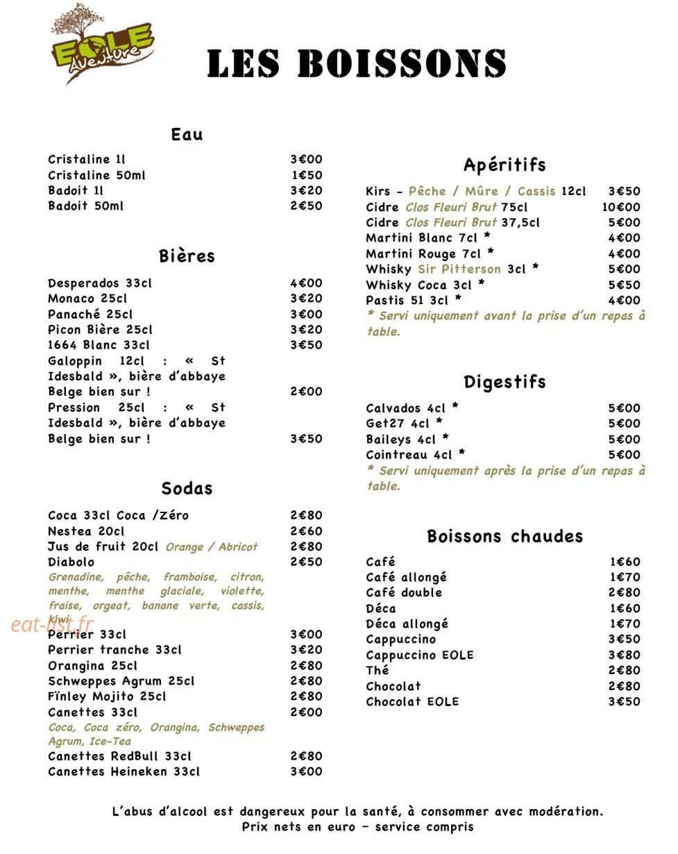 Eole Aventure — carte page 5