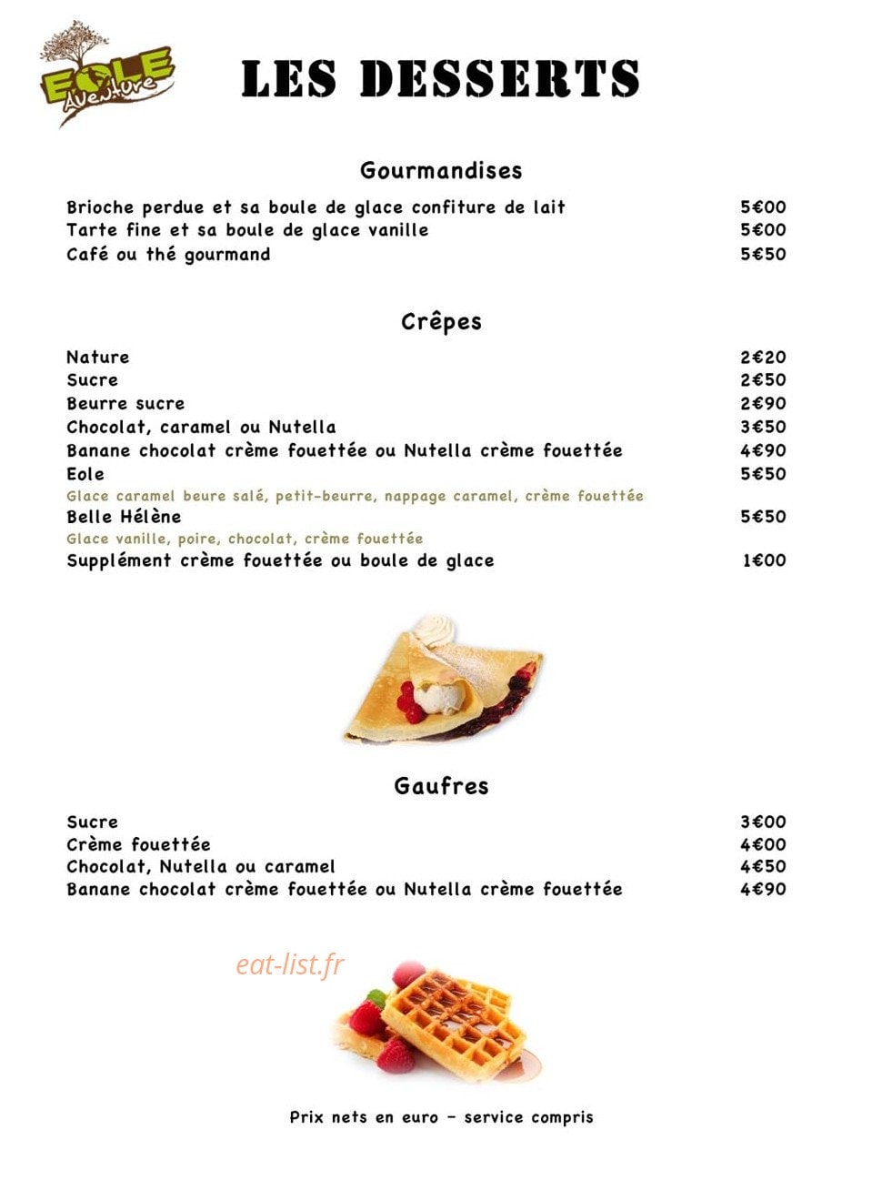 Eole Aventure — carte page 3