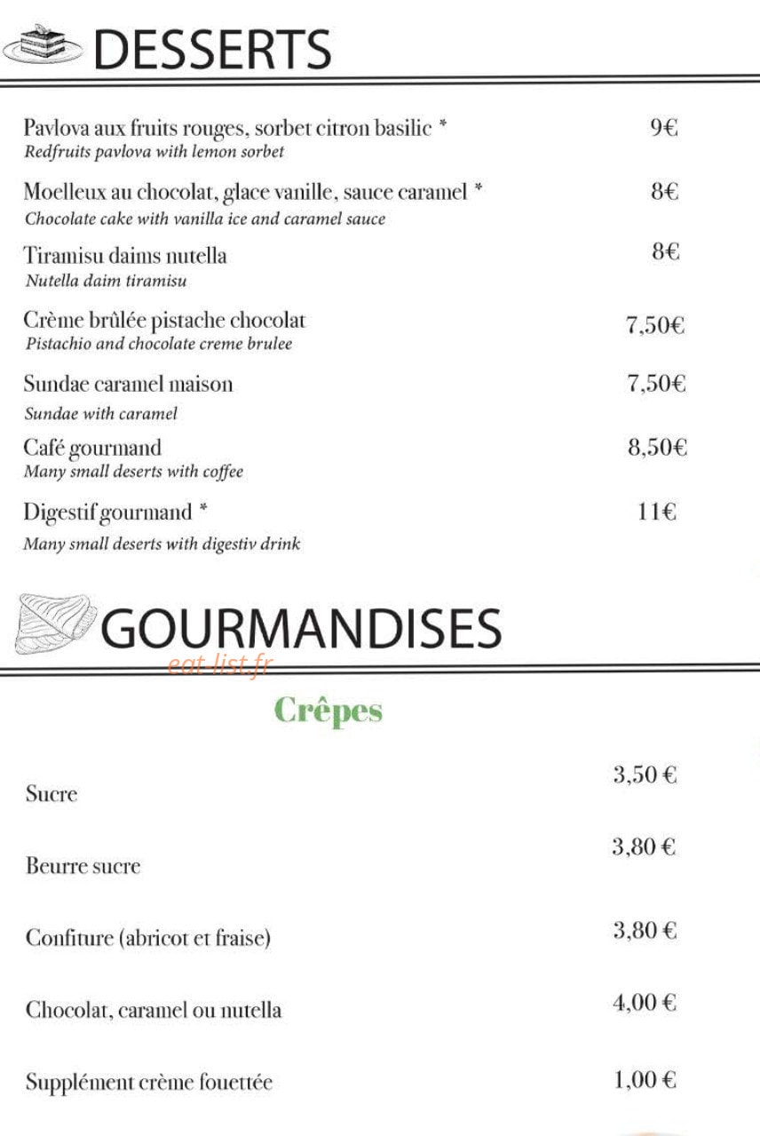 La Table d'EOLE — carte page 3