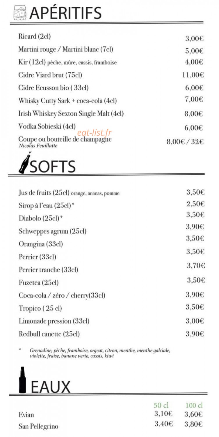 La Table d'EOLE — carte page 6