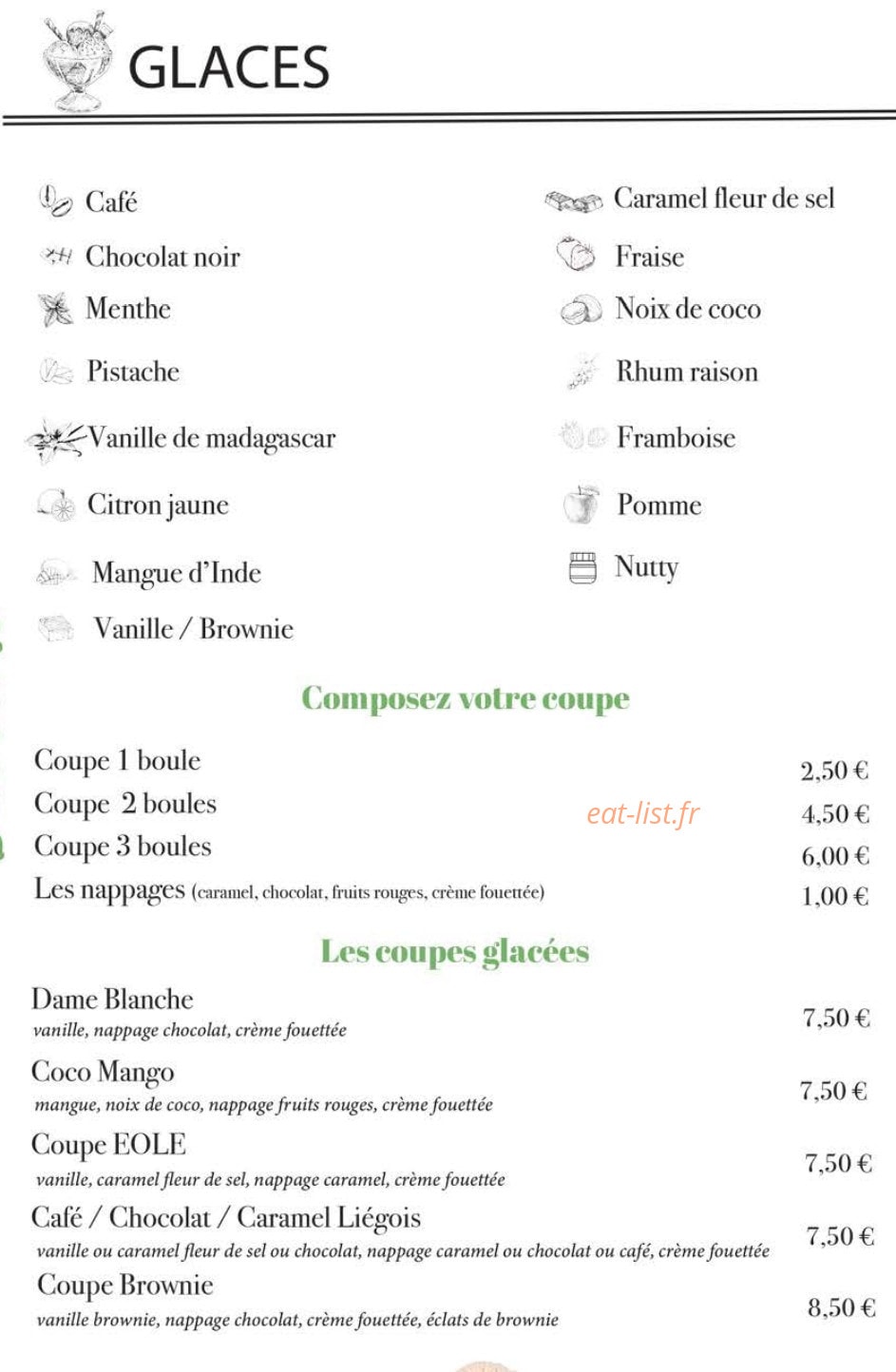 La Table d'EOLE — carte page 4