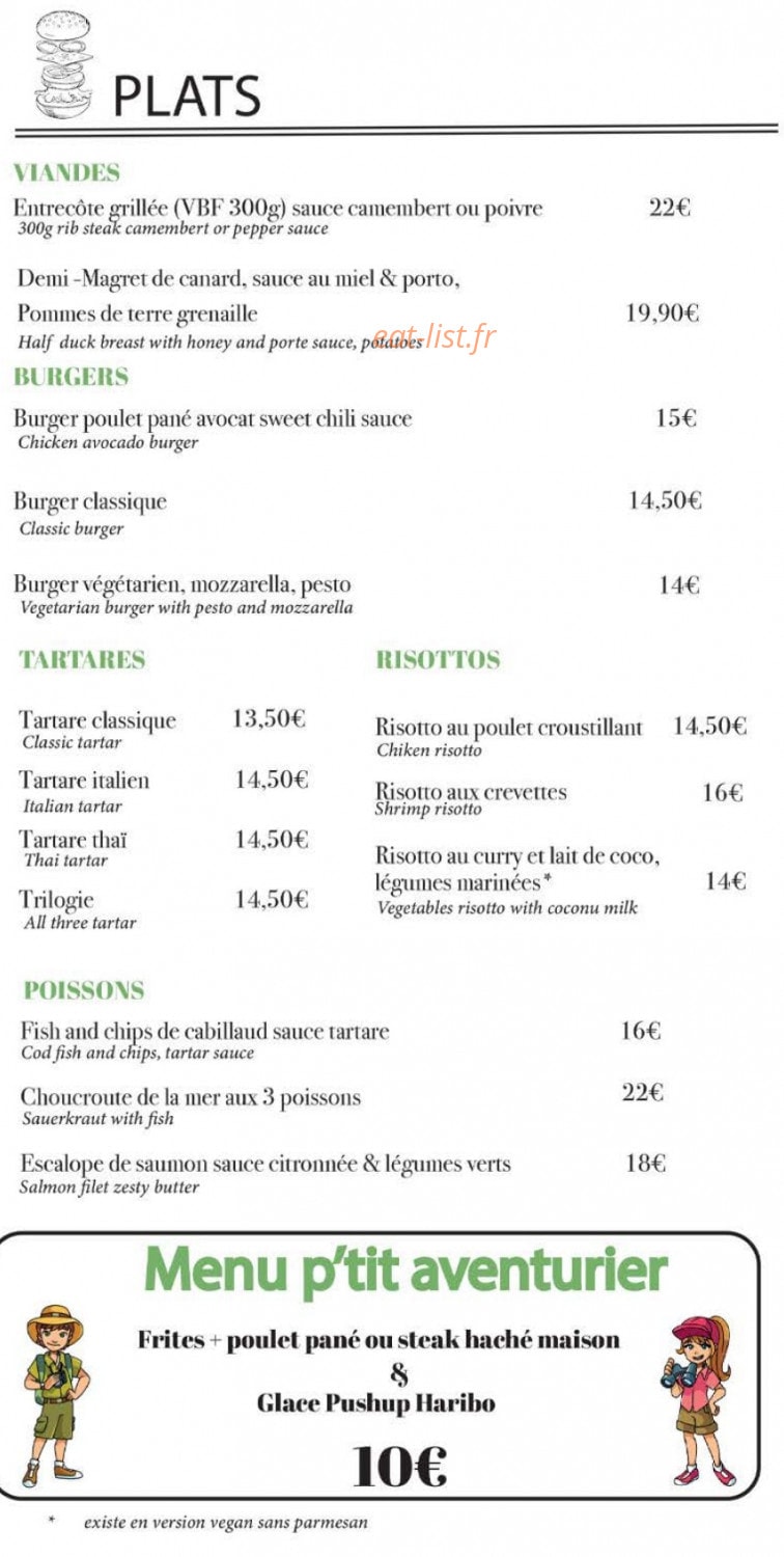 La Table d'EOLE — carte page 2
