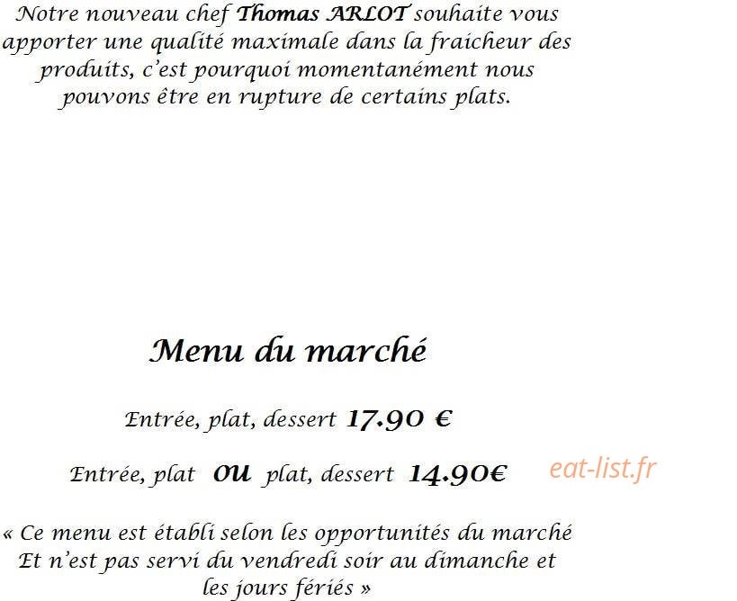 La Palmeraie — carte page 8