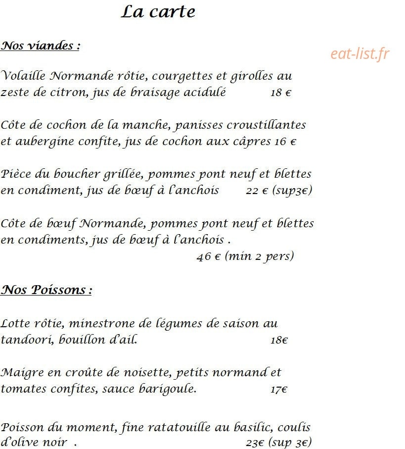 La Palmeraie — carte page 3