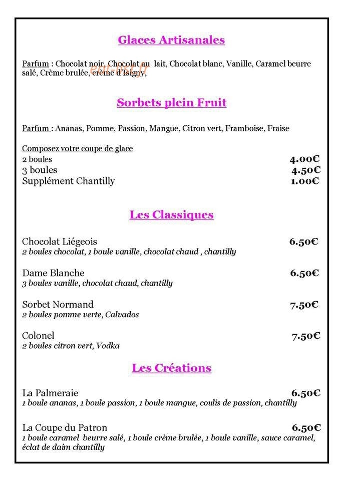 La Palmeraie — carte page 5