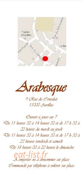 Arabesque — carte page 6