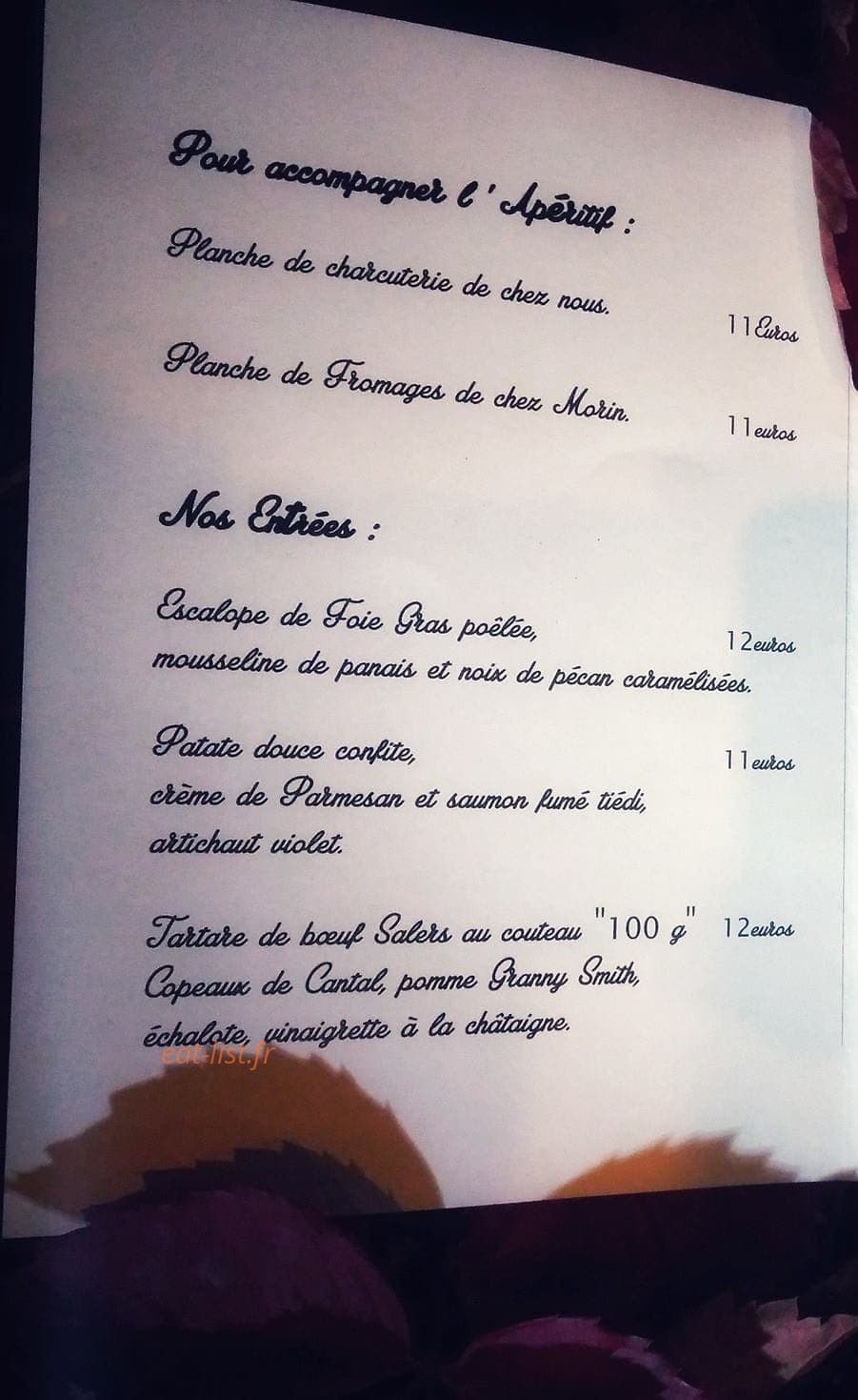 L'Aventure — carte page 1