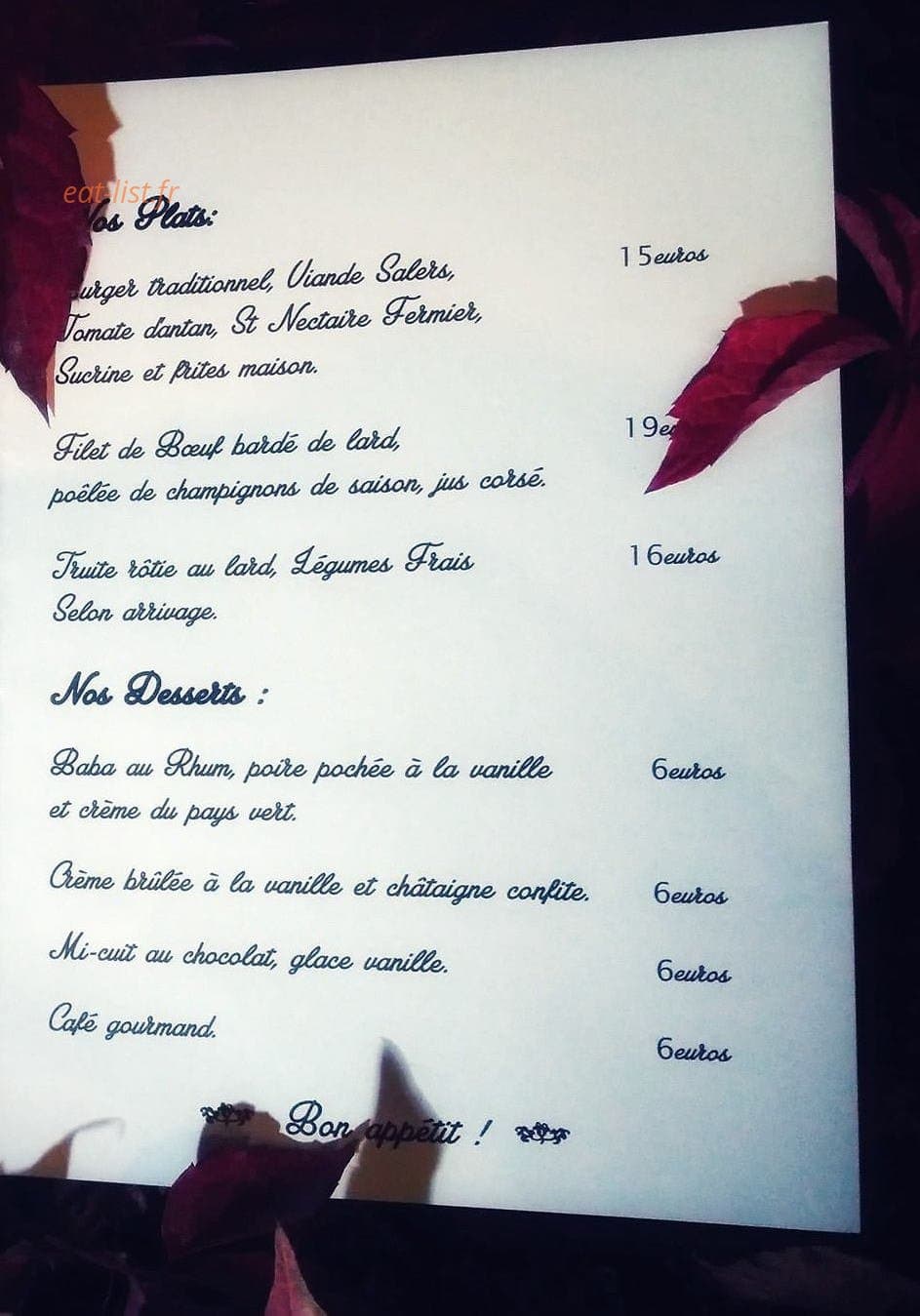 L'Aventure — carte page 2