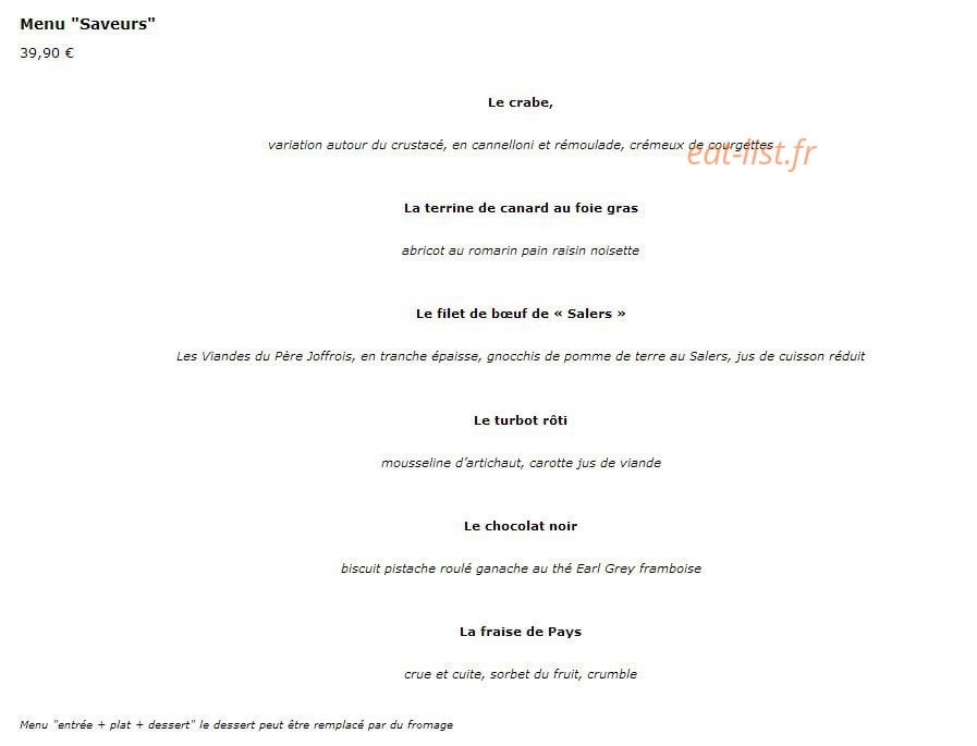 L'Oh à la Bouche ! — carte page 6