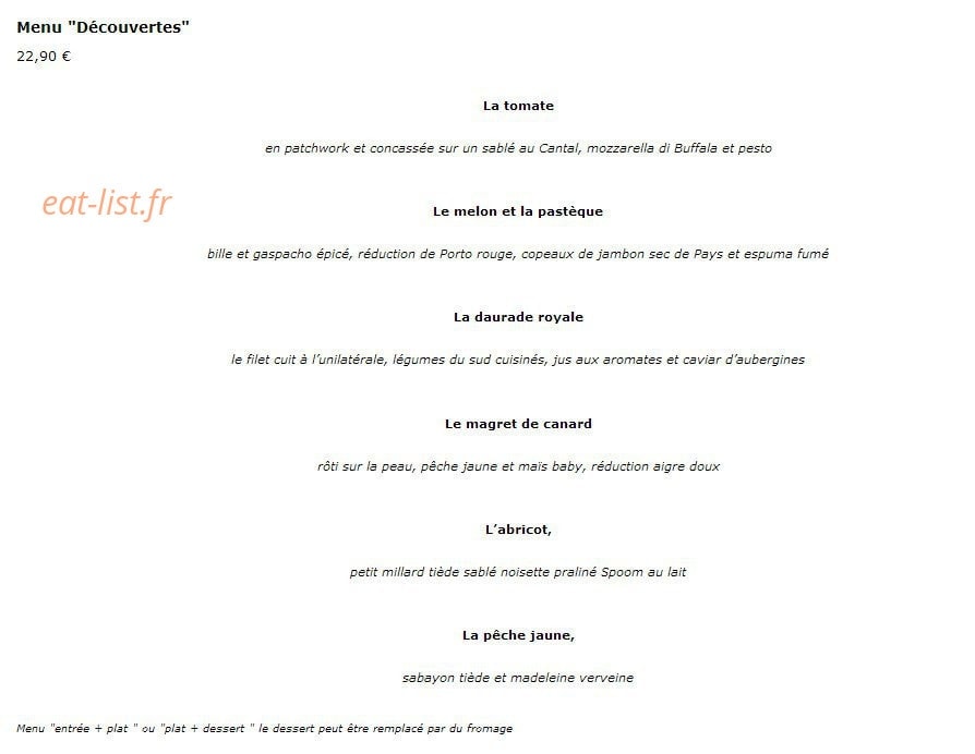 L'Oh à la Bouche ! — carte page 4