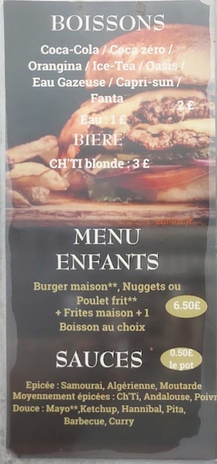 La Baracca Frites — carte page 6