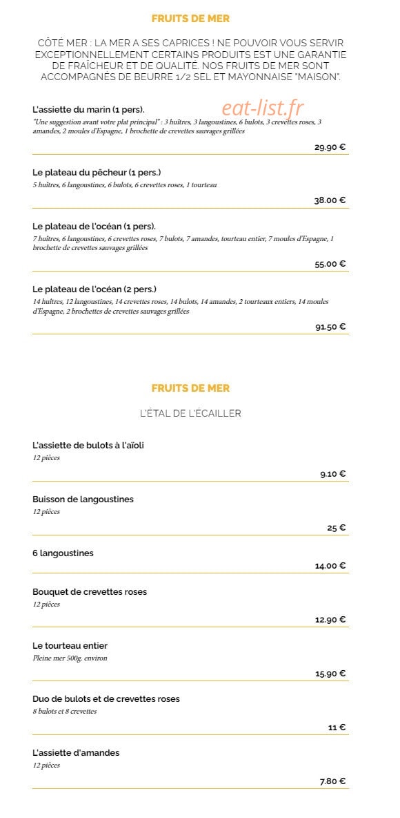 La Taverne, — carte page 3