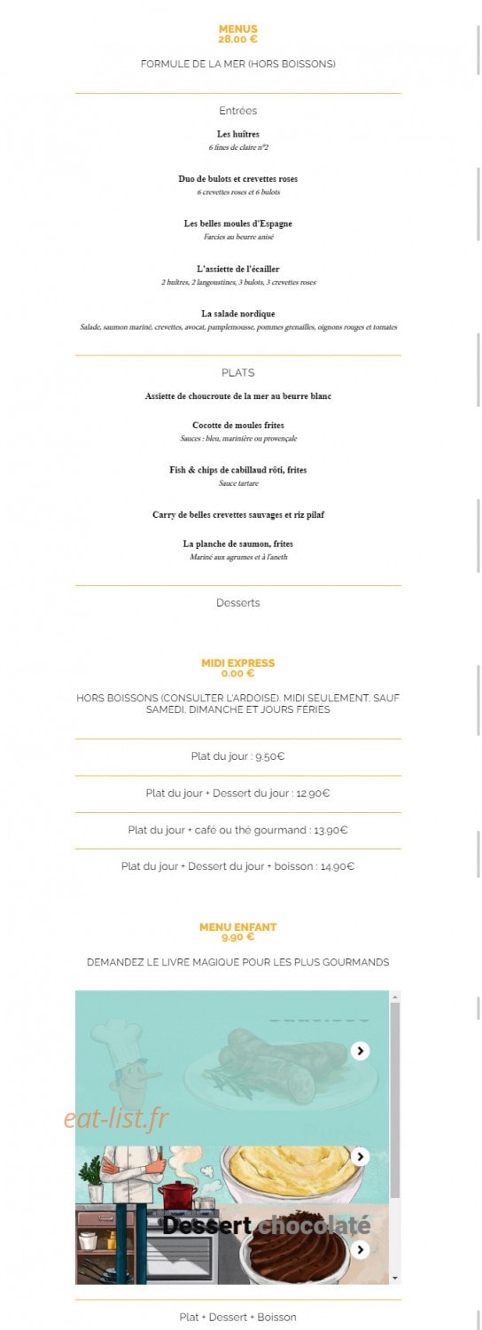 La Taverne, — carte page 10