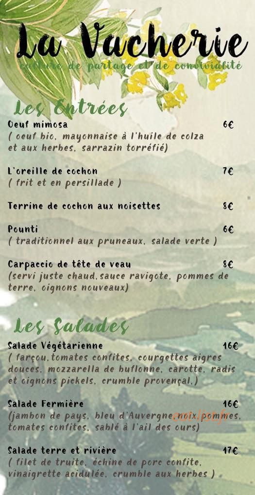La Vacherie — carte page 1