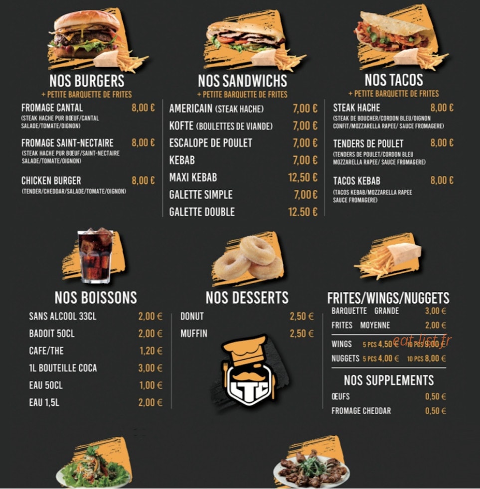 Lou Tacos — carte page 2