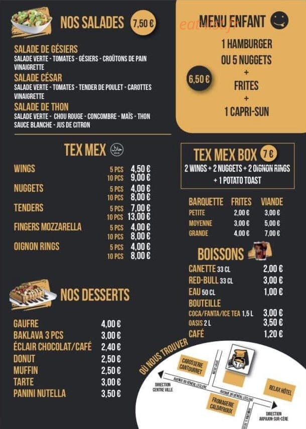 Lou Tacos — carte page 3