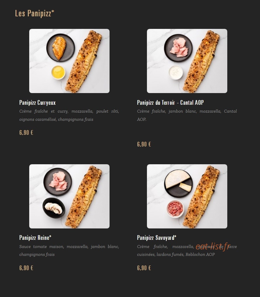Pizza Cosy — carte page 4