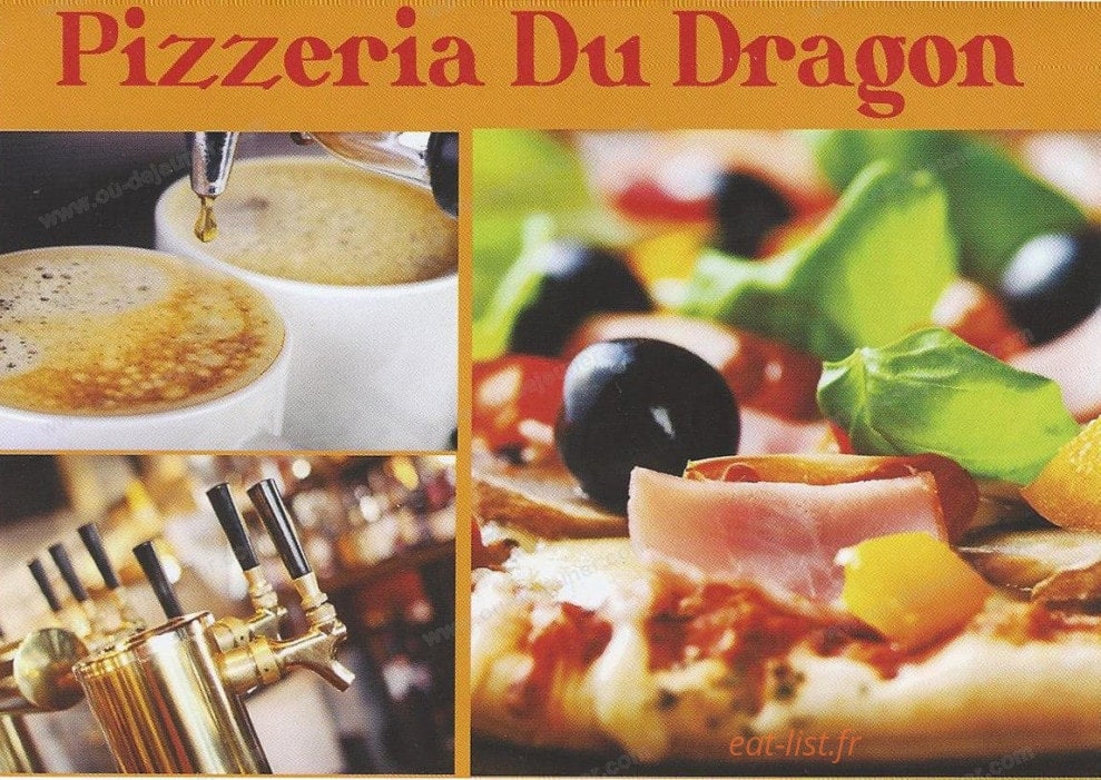 Pizzeria du Dragon — carte page 1