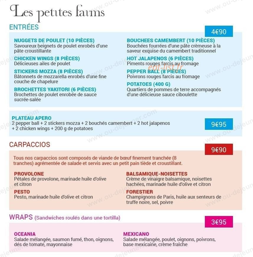Pizzeria Le Square — carte page 4