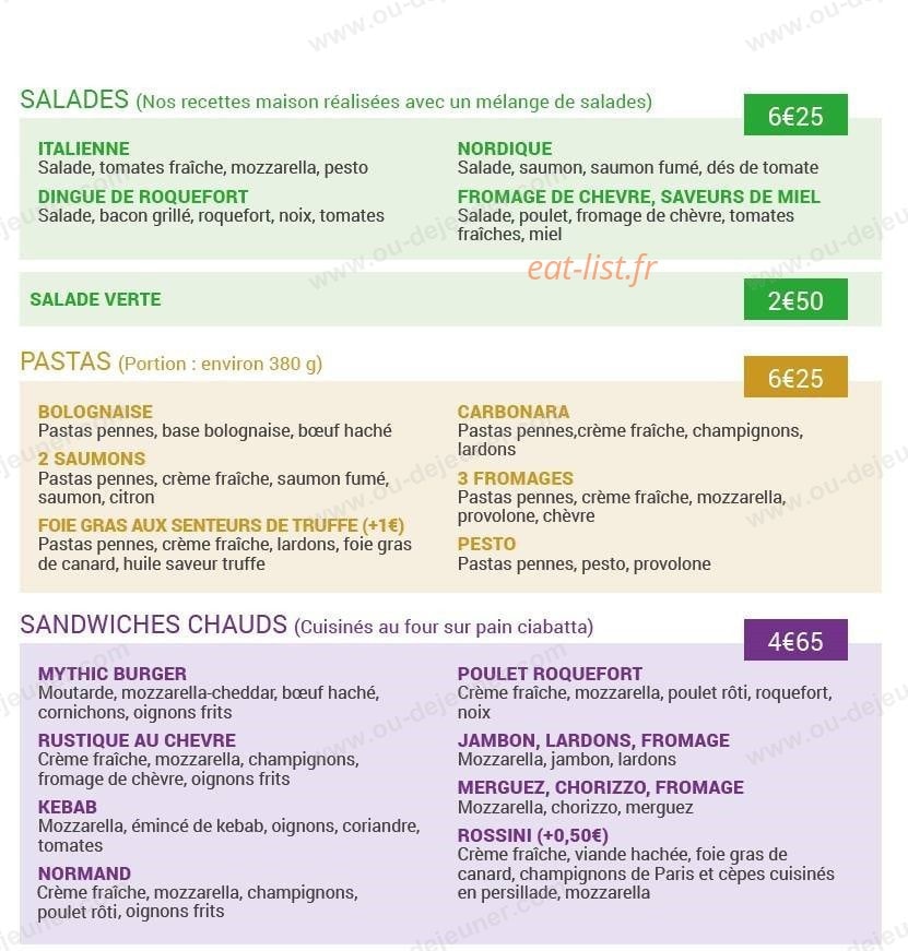 Pizzeria Le Square — carte page 5