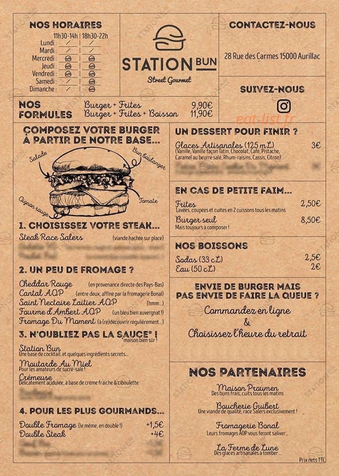 Station Bun — carte page 1