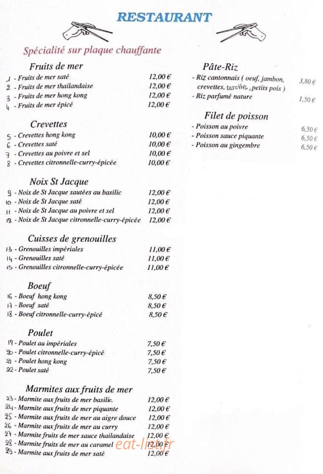 Thai Thi — carte page 4